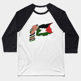 Free Palestine - I stand with Palestine Flag Baseball T-Shirt